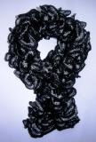 Šála volánková - černá