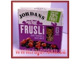 Müsli tyčinka JORDANS s rozinkami a lískovými oříšky  6x30g