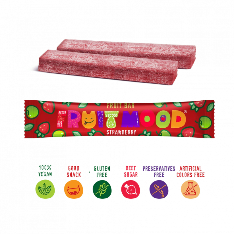 Ovocná tyčinka Fruit Mood Jahoda 20g