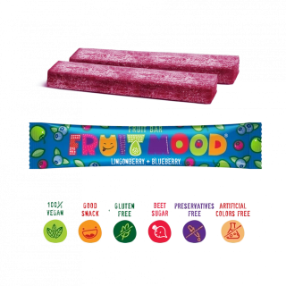 Ovocná tyčinka Fruit Mood Brusinka-Borůvka 20g